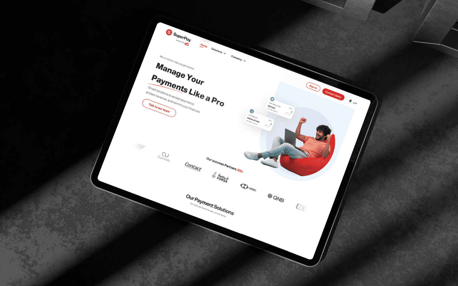 SuperPay Website thumbnail